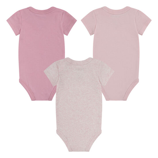 Pack de 3 Bodies Niña Coral